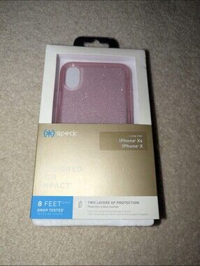 Speck Presidio Clear Glitter 1 case for iPhone Xs and iPhone X